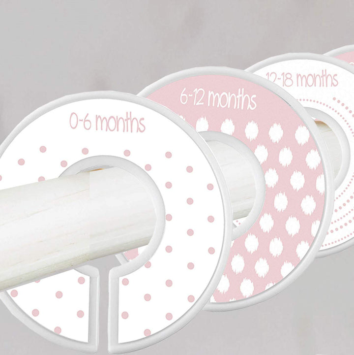 Closet Dividers - Pink Dots