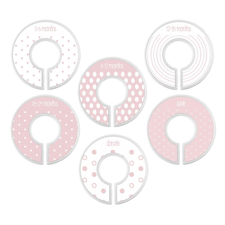 Closet Dividers - Pink Dots