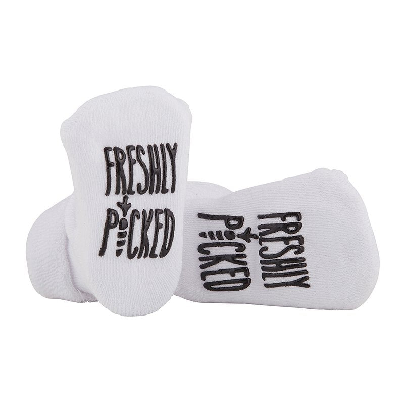 Socks - Freshly Picked - White, 3-12 Mths