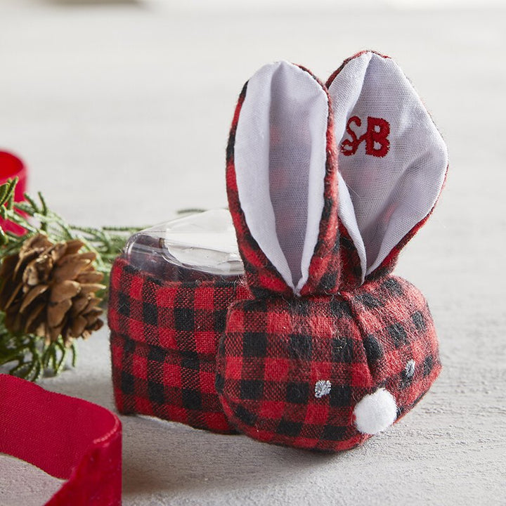 Boo Bunnie - Red/Black Flannel