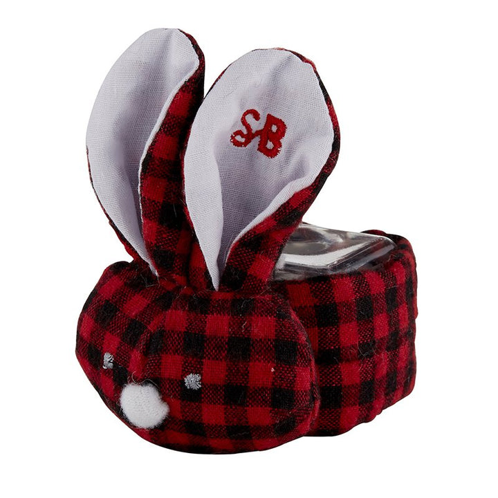 Boo Bunnie - Red/Black Flannel