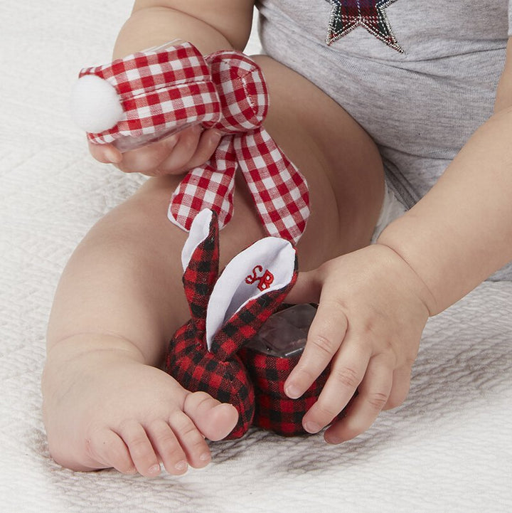 Boo Bunnie - Red/Black Flannel