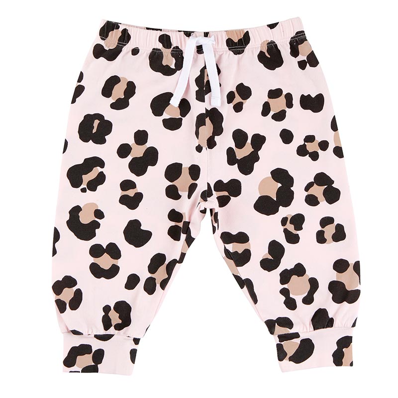 Drawstring Pants - Cheetah 6-12 Months