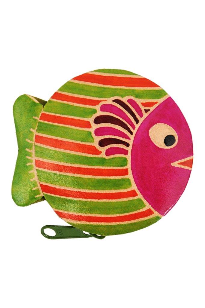 WALLET LEATHER PARTY PURSE FISH