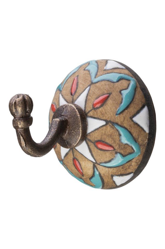 HOOK WALL CERAMIC AZTEC