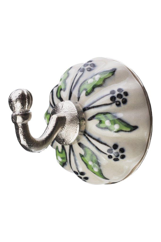 HOOK WALL CERAMIC BLUE BERRIES