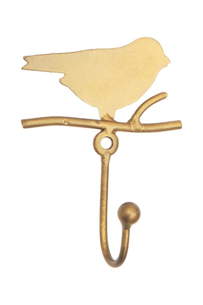 HOOK SINGLE WALL GOLD BIRD