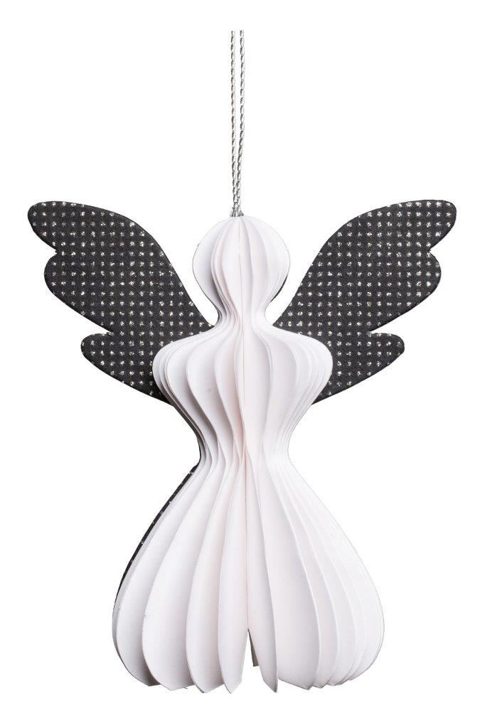 PAPER HANGING ANGEL BLK/WHT