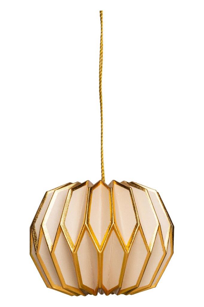 PAPER HANGING BALL SAND/GOLD