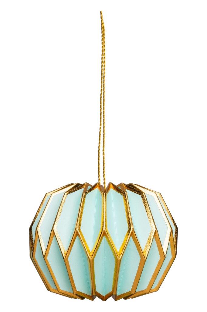 PAPER HANGING BALL L/BLU/GLD