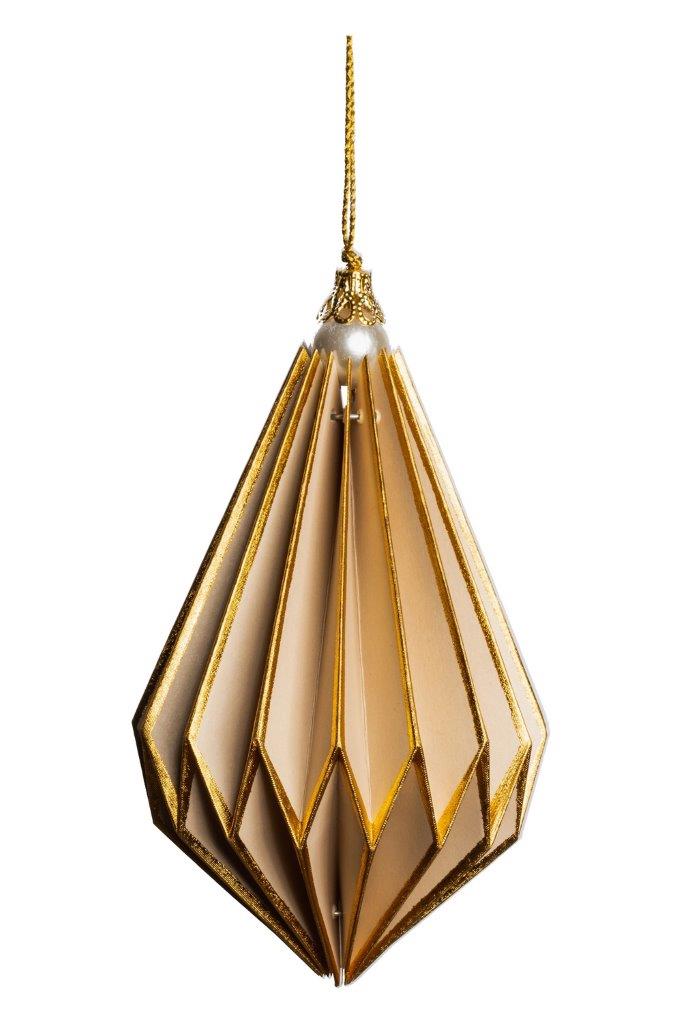 PAPER HANGING DIAMOND BGE/GLD