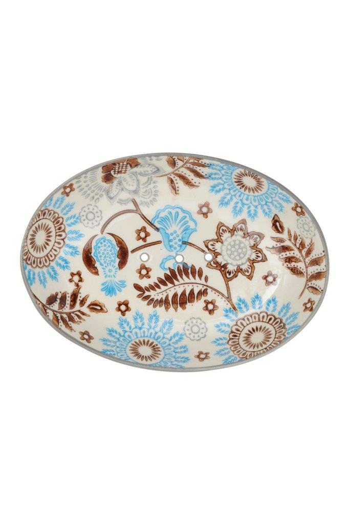 SOAP DISH FLOWER & FERN