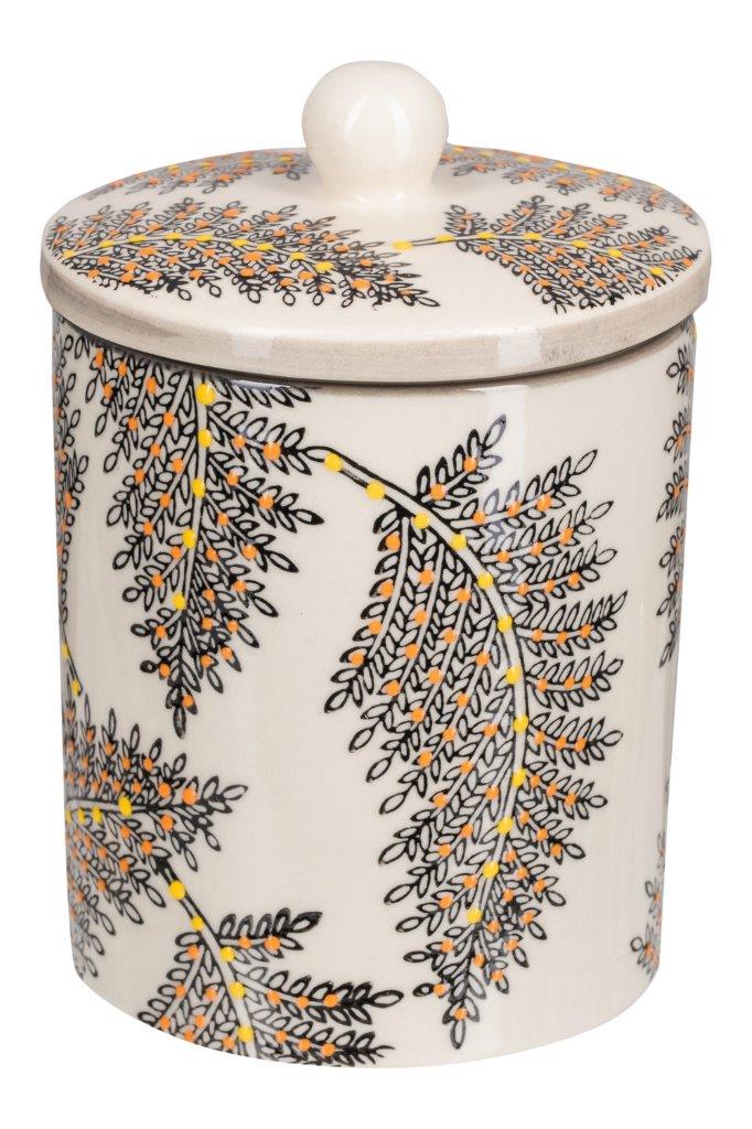 STORAGE JAR W/LID FERN