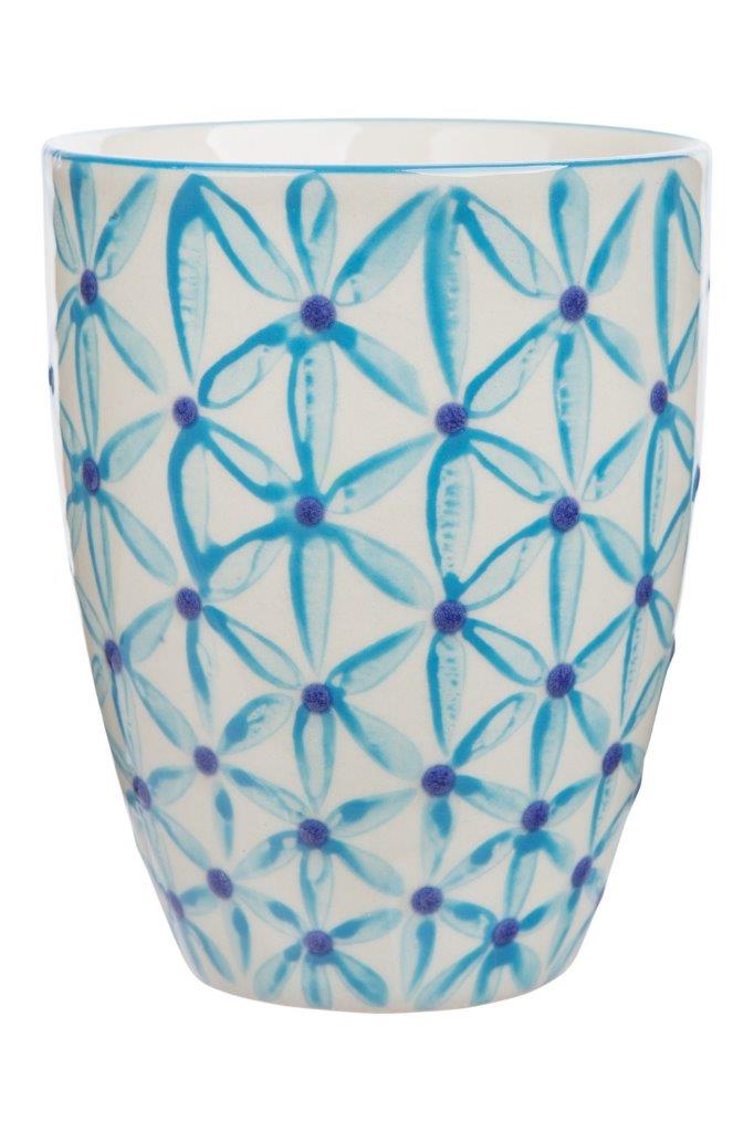CUP BLUE FLORA
