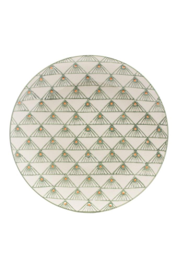 SIDEPLATE FAN GREEN 20.5CM