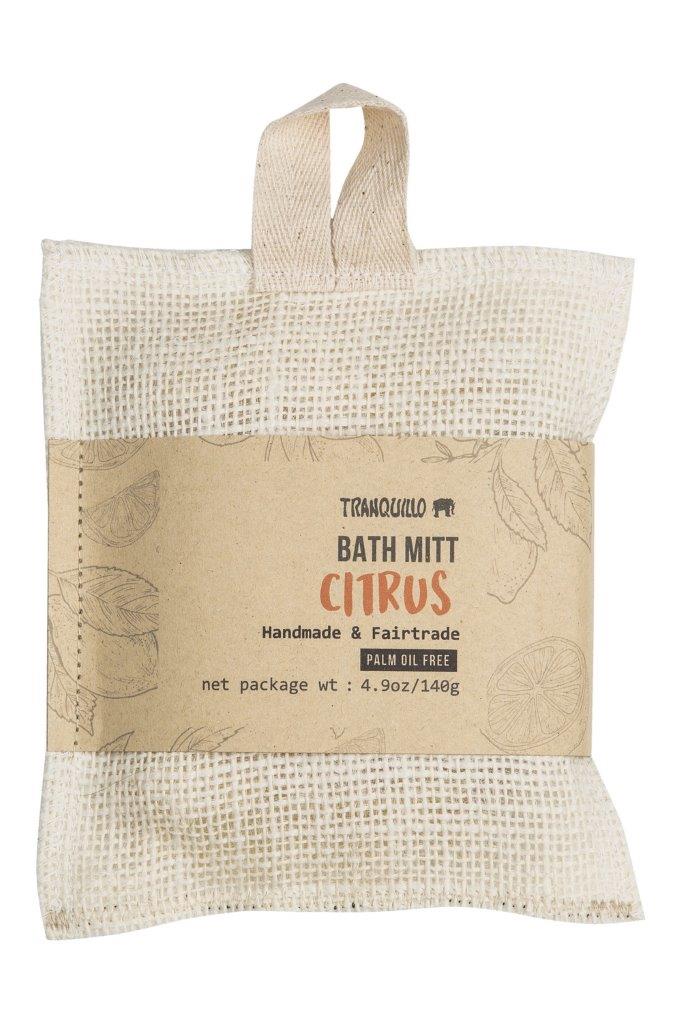 BATH MITT W/SOAP CITRUS