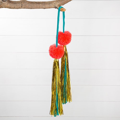 GOOD FORTUNE TASSEL TURQ