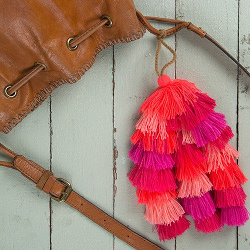 TASSEL TIE ON PINKS STACKED