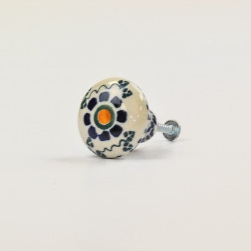 DRAWER PULL FLORAL SYMMETRY