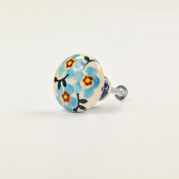 DRAWER PULL SKY & SEA FLOWERS