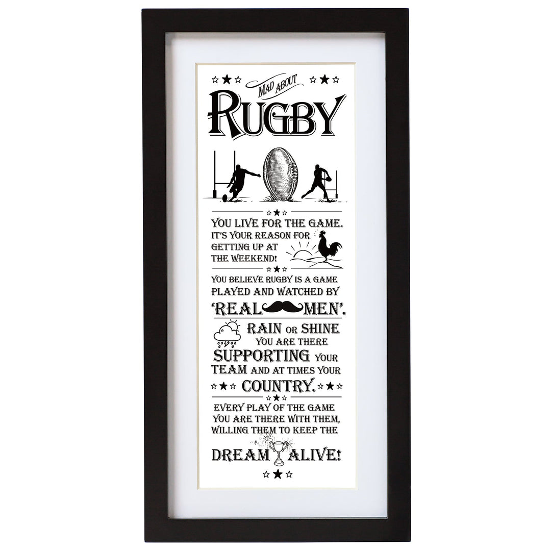 Wall Art Rugby