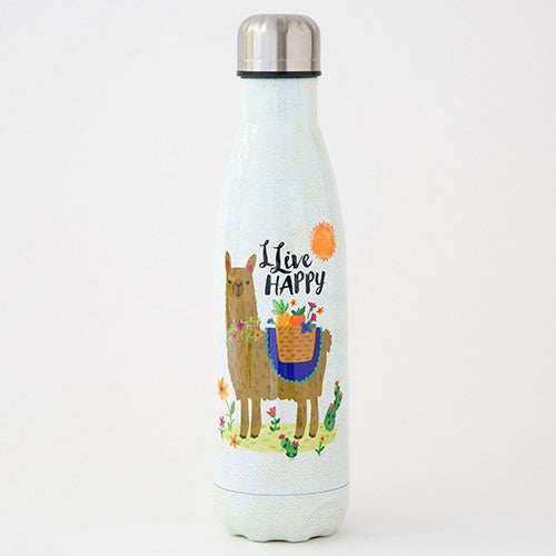 WATER BOTTLE S/S DBLE WALL LLAMA