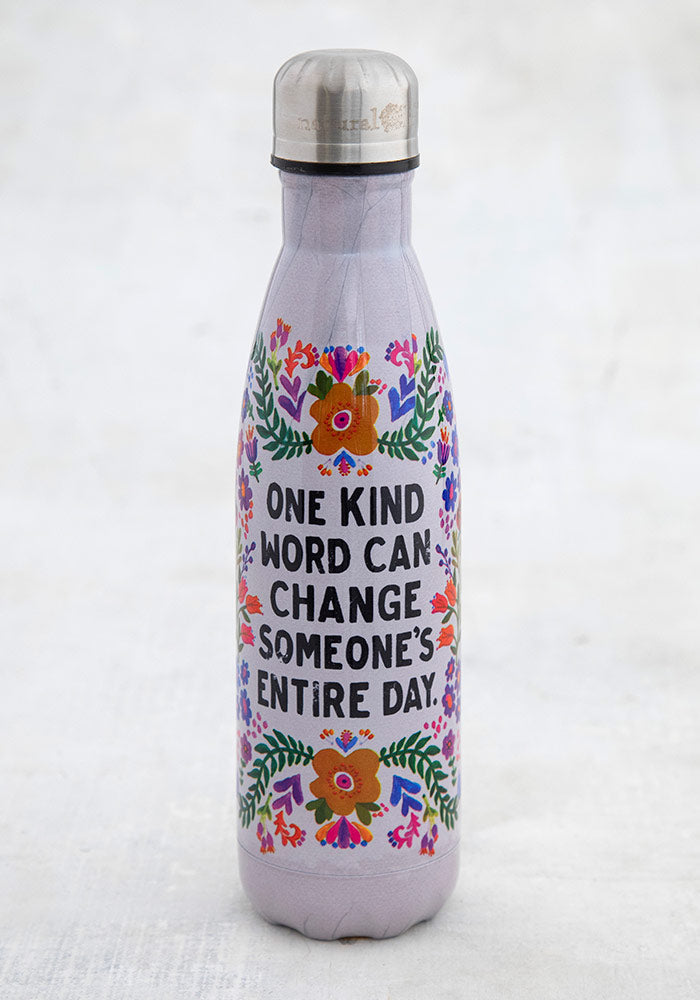 WATER BOTTLE S/S DBLE WALL ONE KIND WORD