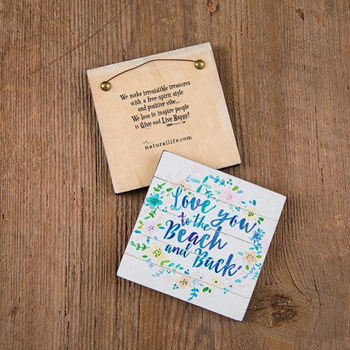 WALL PLAQUE HAPPY LOVE YOU BEACH