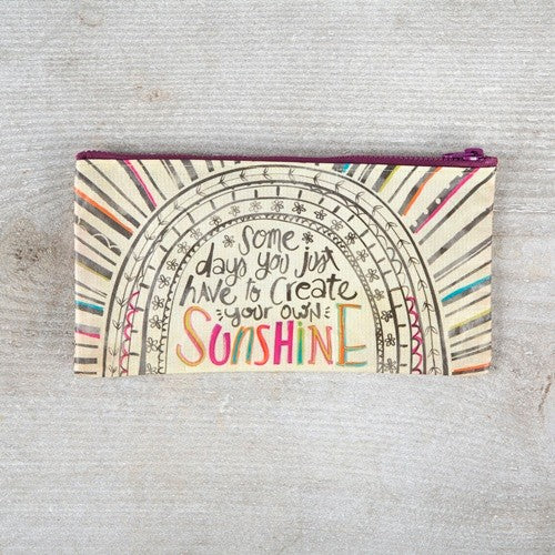RECYCLED ZIP PENCIL BAG CREATE SNSHNE