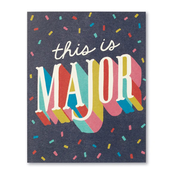 CARD LM CONGRATULATIONS THIS IS MAJOR