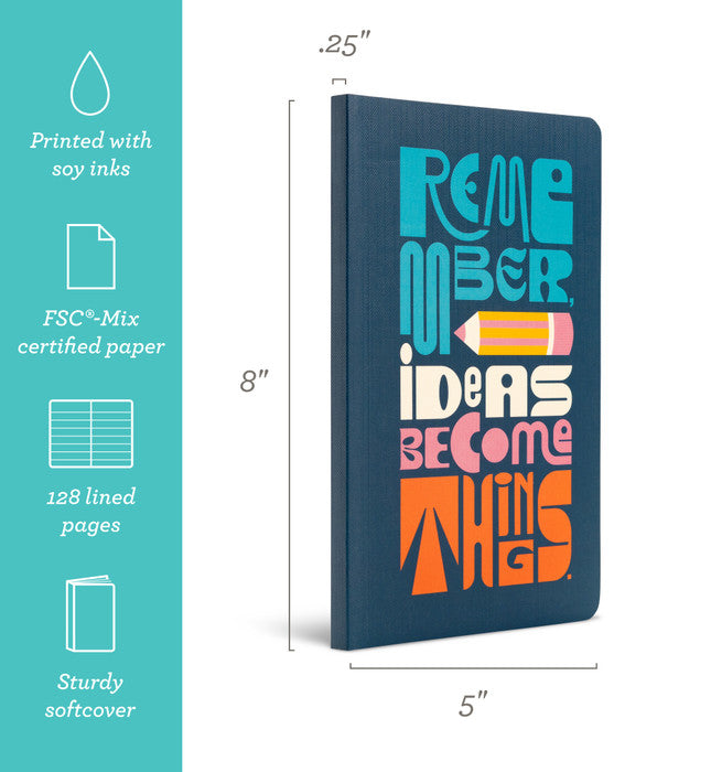 WRITE NOW JOURNAL -Remember, Ideas become things