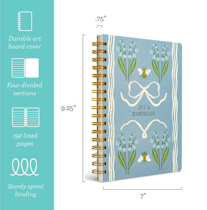Spiral Notebook - Joy Is Handmade