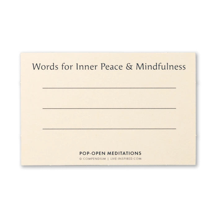 Pop-Open Meditations