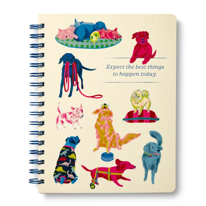 Spiral Notebook - Expect the best things to happen today