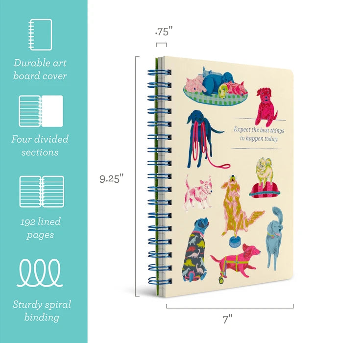 Spiral Notebook - Expect the best things to happen today