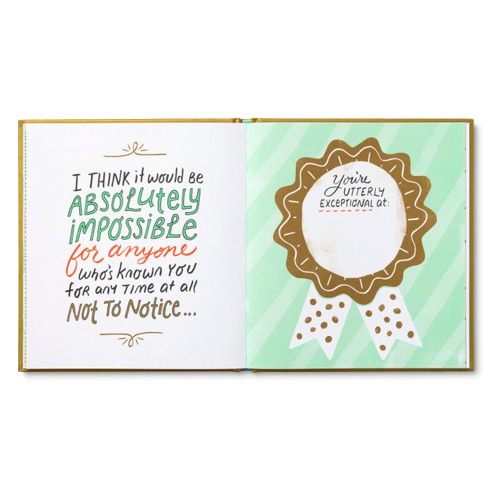 Gift Book - I Wrote a Book About You (Gold Edition)