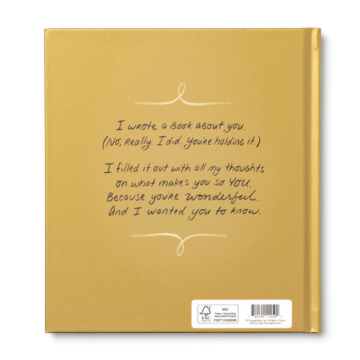 Gift Book - I Wrote a Book About You (Gold Edition)