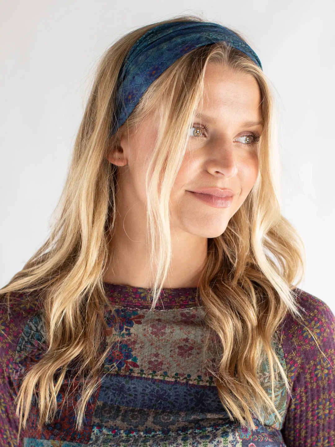 Half Boho Bandeau - Indigo Patchwork