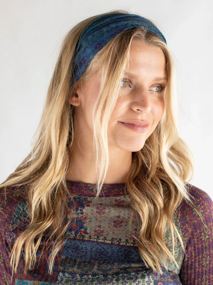 Half Boho Bandeau - Indigo Patchwork