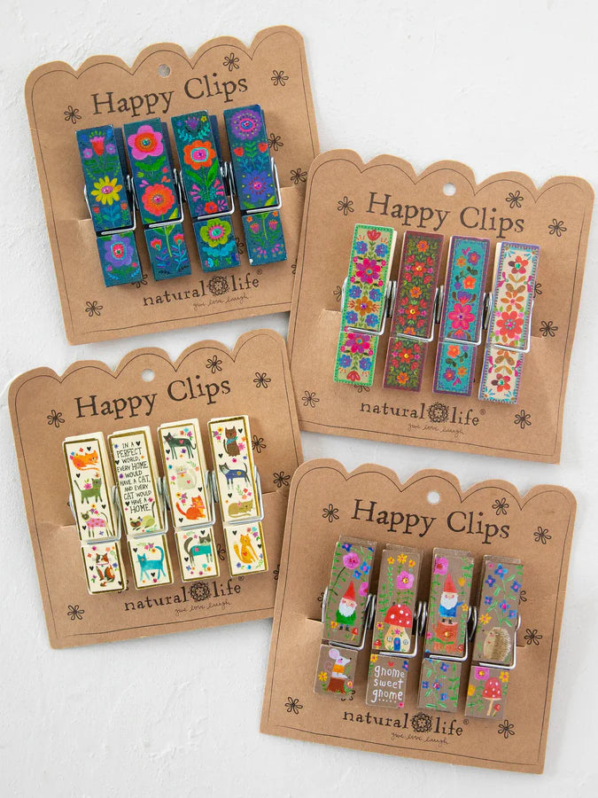 Happy Clips - Multi Folk Flower