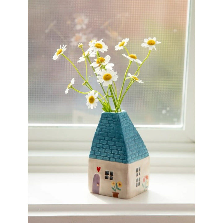 Cottage Bud Vase - Turquoise Cottage