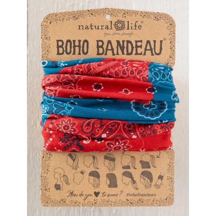 Boho Bandeau - Red Bandana Patchwork