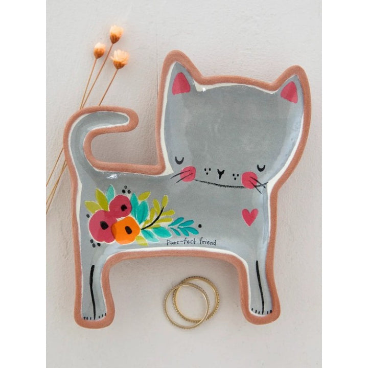 Terracotta Trinket Dish - Cat