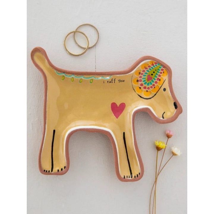 Terracotta Trinket Dish - Dog