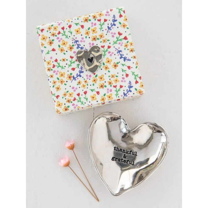 Silver Little Love Bowl - Thankful & Grateful