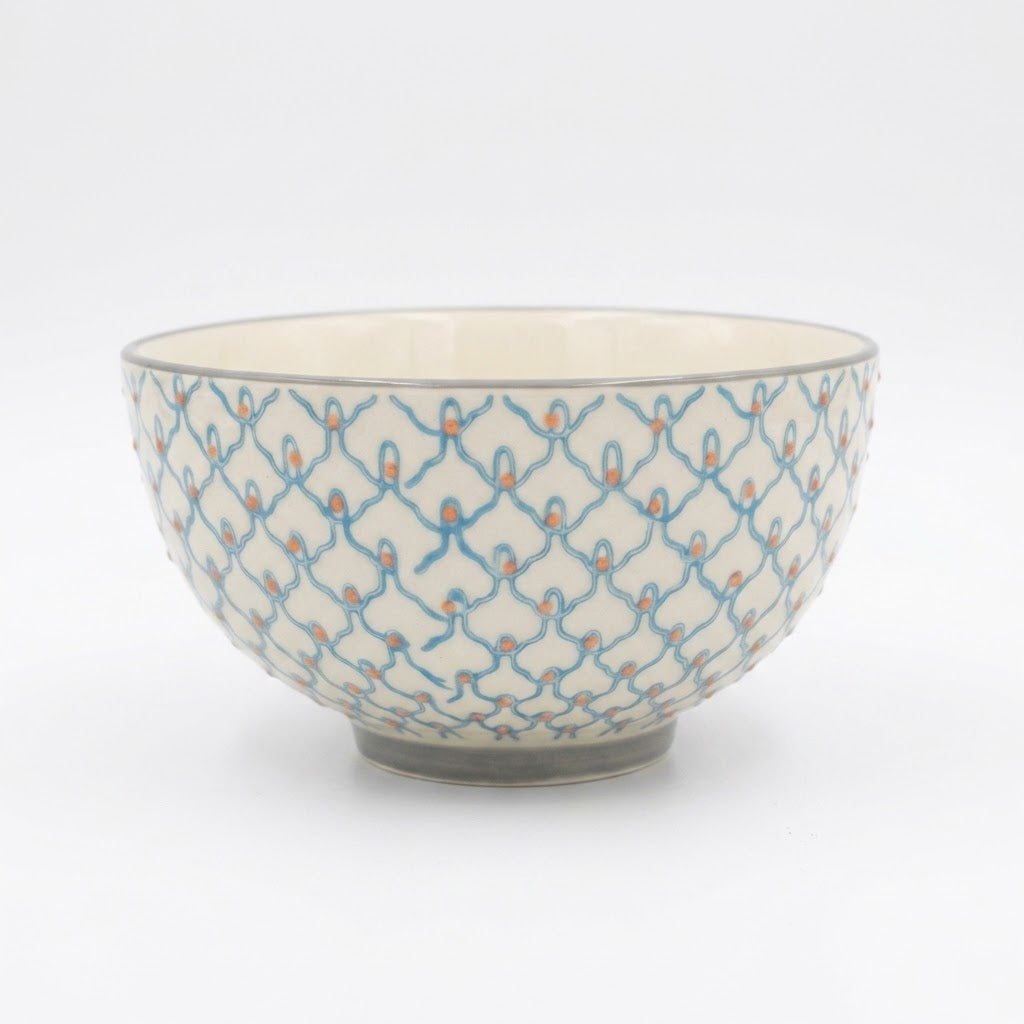 BOWL BLUE CANDLE 13.5CM