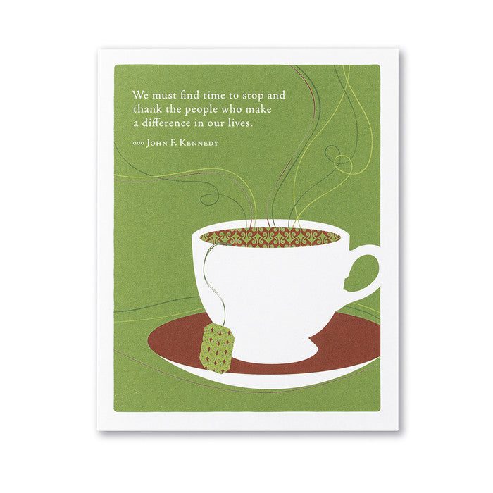 CARD PG APPRECIATION WE MUST FIND THE TIME