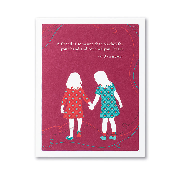 CARD PG LOVE & FRIENDS A FRIEND IS SOMEONE
