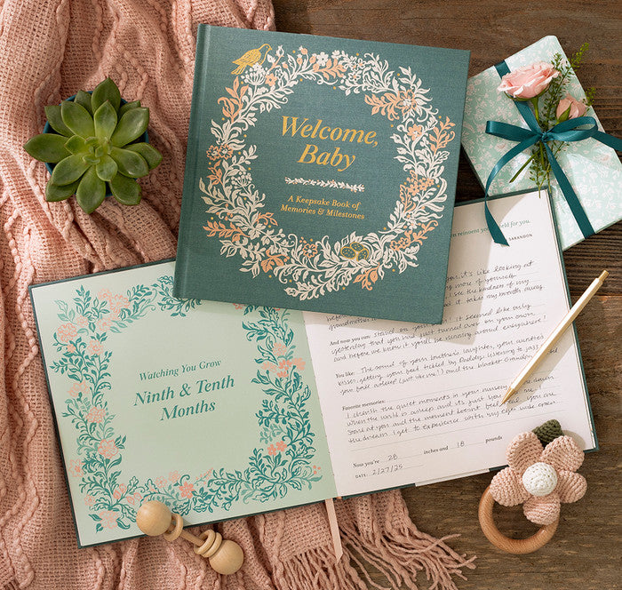 Welcome Baby Girl Keepsake Gift Set