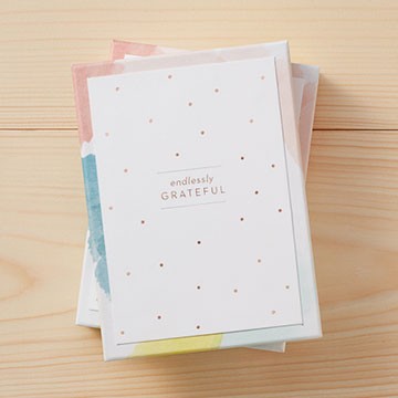 NOTE CARDS BOXED ENDLESSLY GRATEFUL